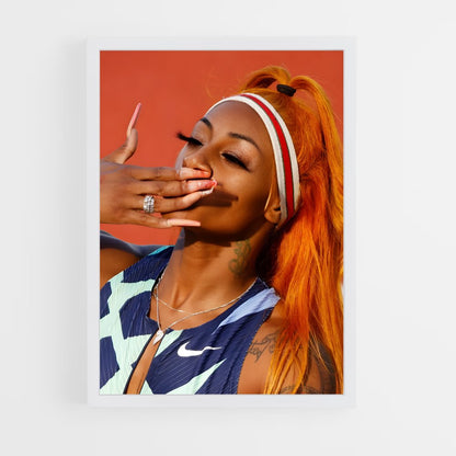 ap-sha'carri richardson-7 cadre Blanc