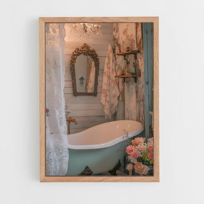 ap-shabby chic-9 cadre Bois clair