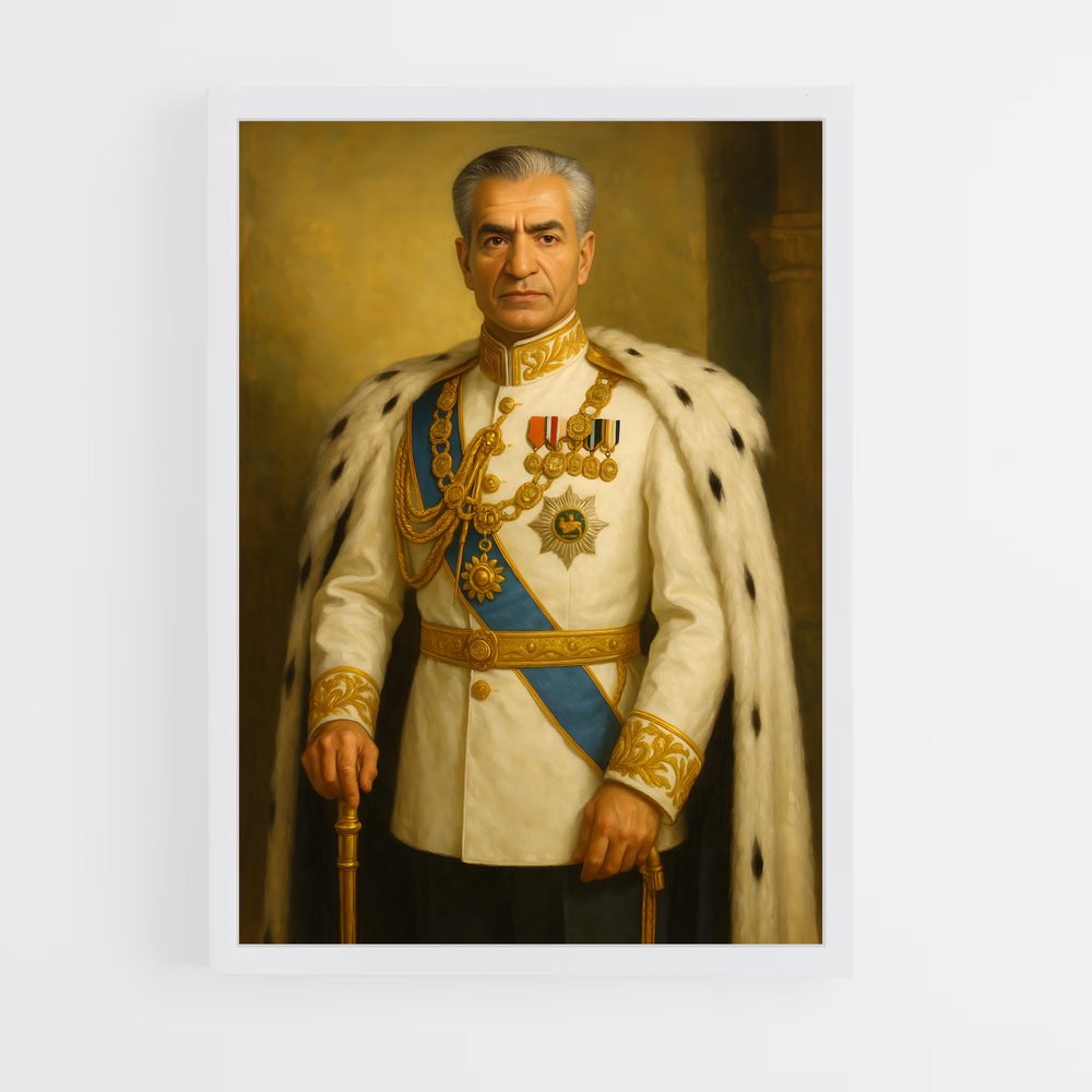 ap-shah mohammad reza pahlavi-1 cadre Blanc