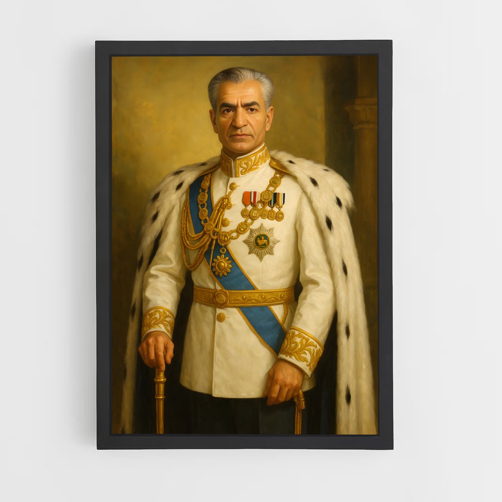 ap-shah mohammad reza pahlavi-1 cadre Noir