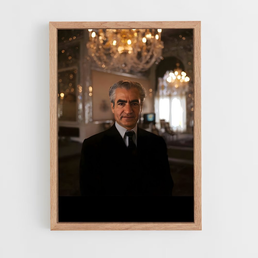 ap-shah mohammad reza pahlavi-2 cadre Bois clair