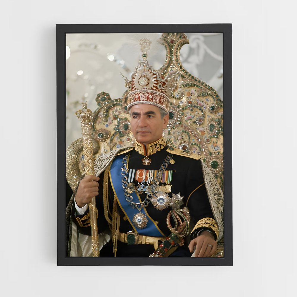 ap-shah mohammad reza pahlavi-5 cadre Noir