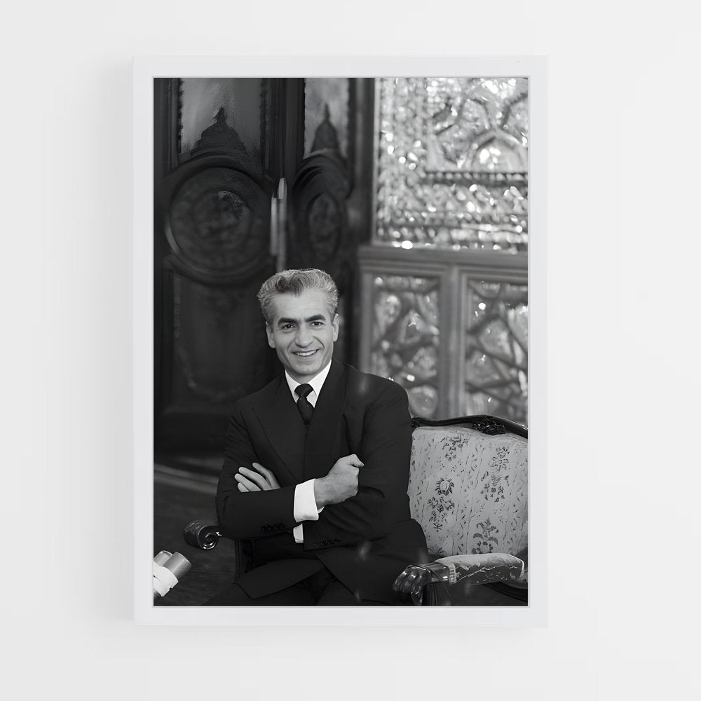 ap-shah mohammad reza pahlavi-8 cadre Blanc