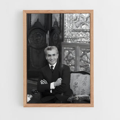 ap-shah mohammad reza pahlavi-8 cadre Bois clair