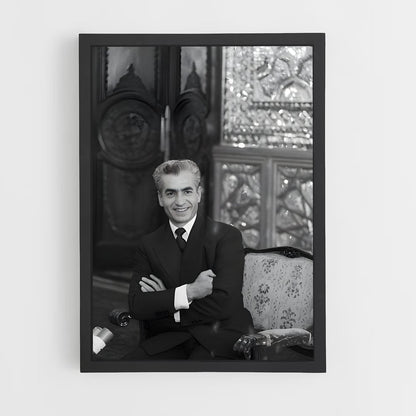 ap-shah mohammad reza pahlavi-8 cadre Noir