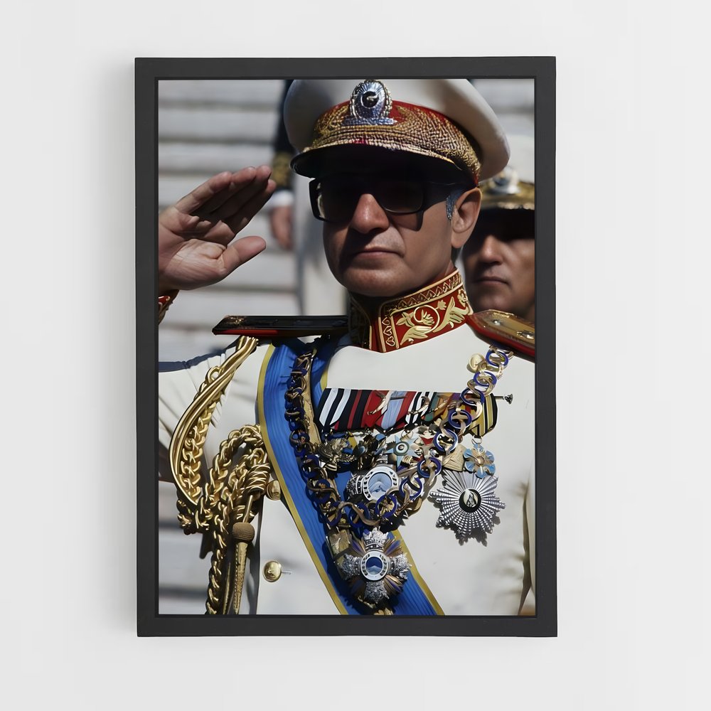 ap-shah mohammad reza pahlavi-9 cadre Noir