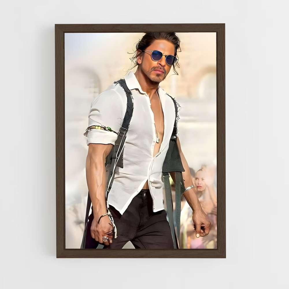 ap-shah rukh khan-11 cadre Bois foncé