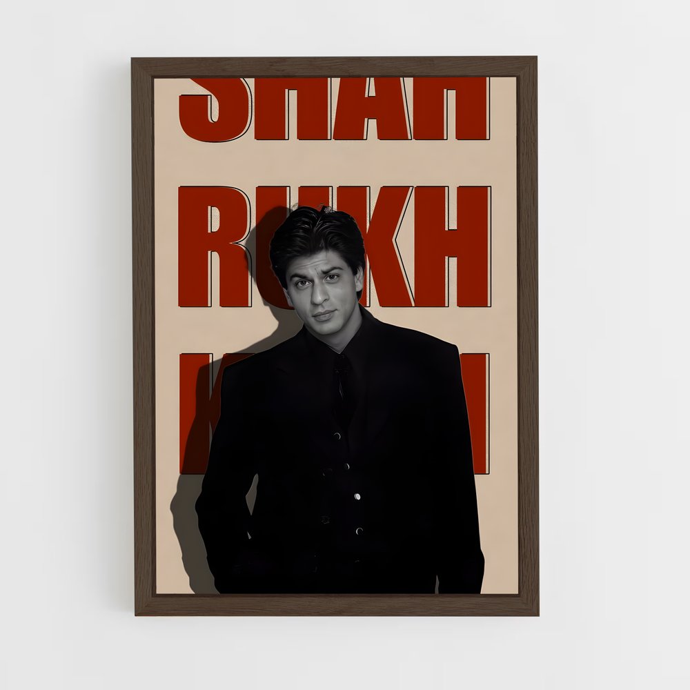 ap-shah rukh khan-2 cadre Bois foncé