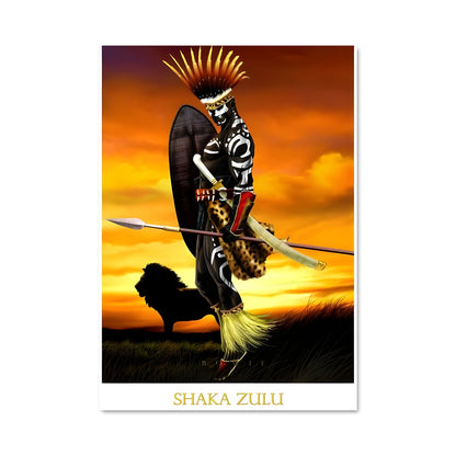 Poster Shaka à Cheval