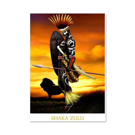 Poster Shaka à Cheval