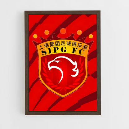 ap-shanghai sipg fc-1 cadre Bois foncé