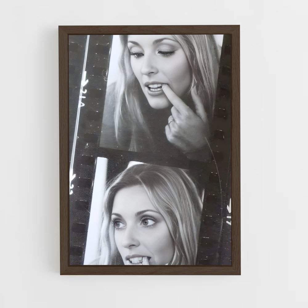 ap-sharon tate-4 cadre Bois foncé