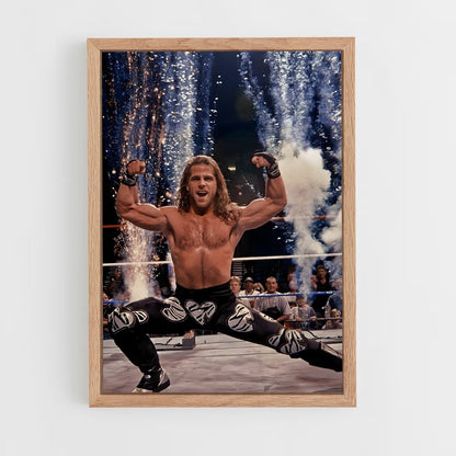 ap-shawn michaels-1 cadre Bois clair