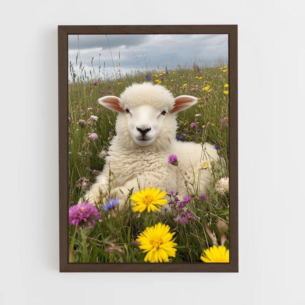 ap-sheep-1 cadre Bois foncé