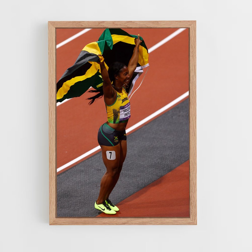 ap-shelly-ann fraser-pryce-3 cadre Bois clair