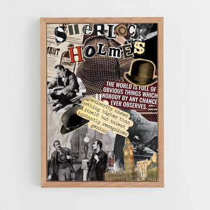 ap-sherlock holmes-4 cadre Bois clair