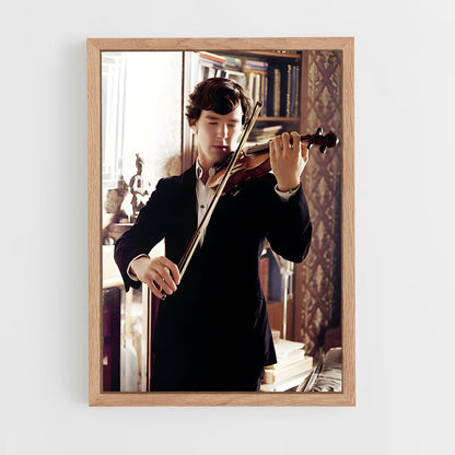 ap-sherlock holmes-5 cadre Bois clair