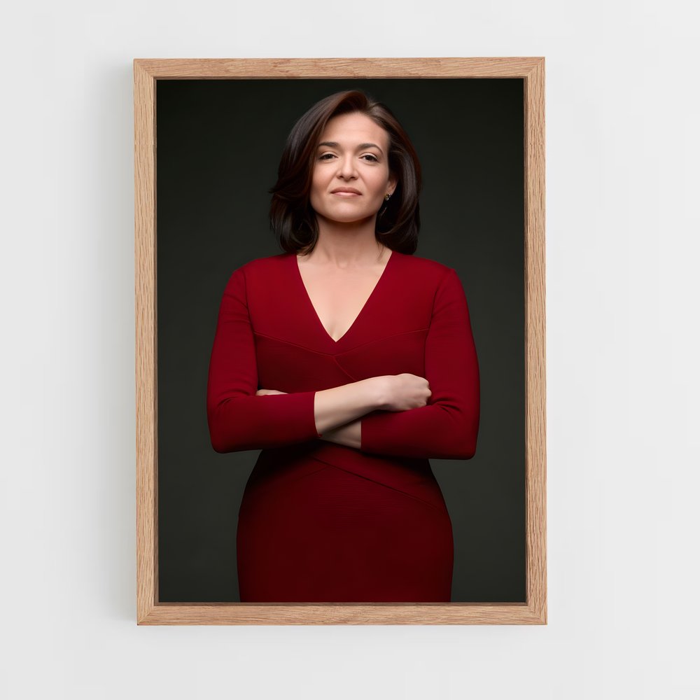 ap-sheryl sandberg-1 cadre Bois clair