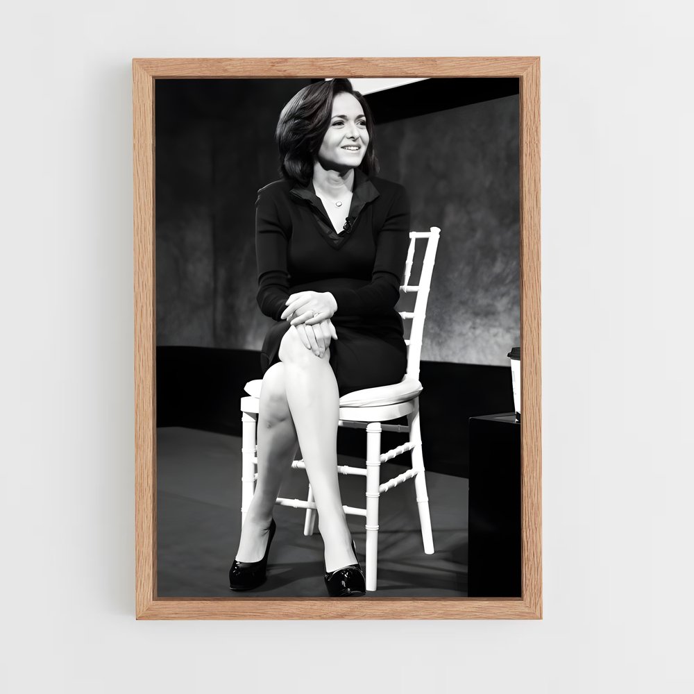 ap-sheryl sandberg-5 cadre Bois clair