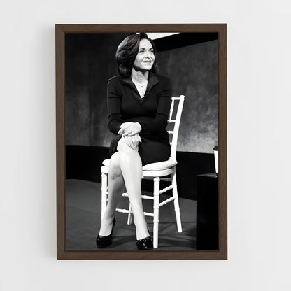 ap-sheryl sandberg-5 cadre Bois foncé