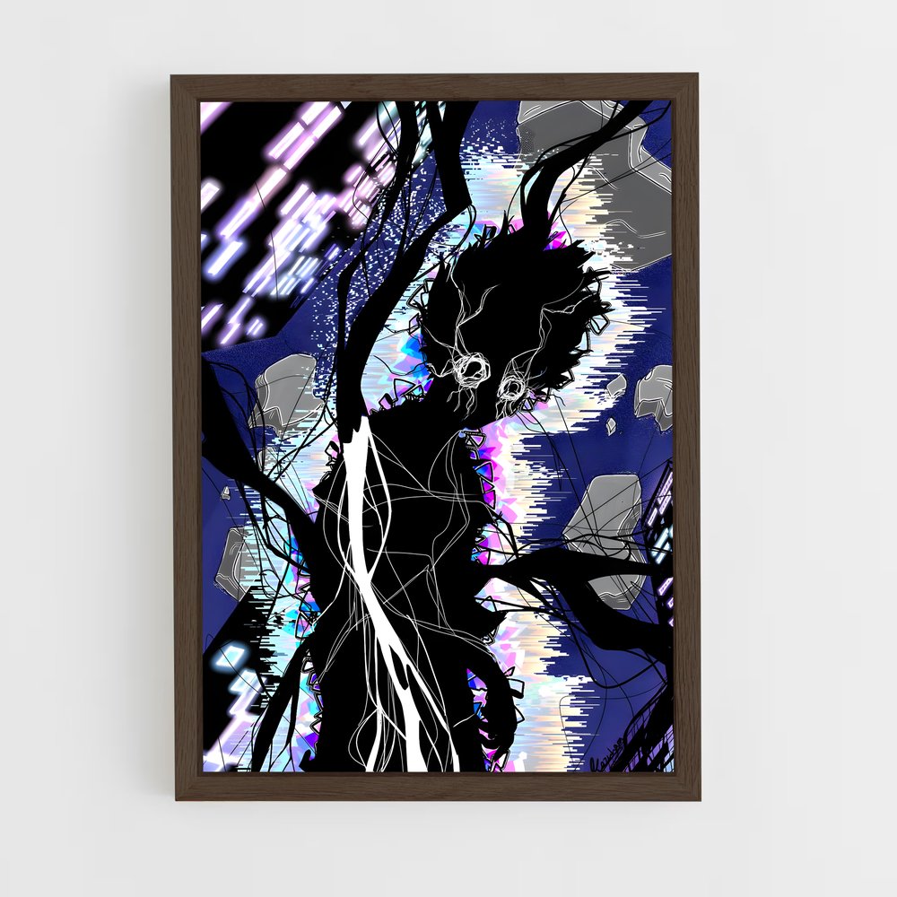 ap-shigeo kageyama-3 cadre Bois foncé