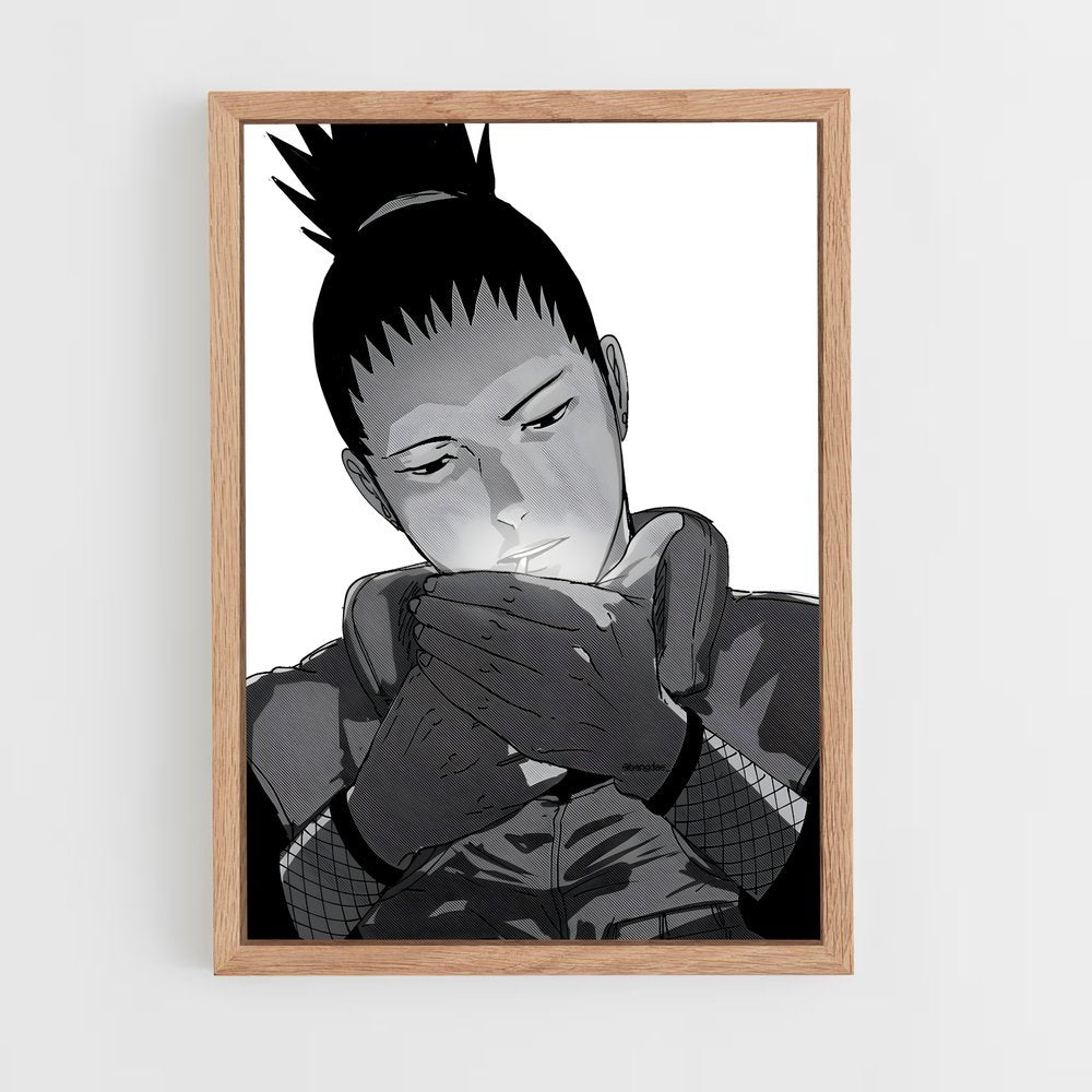 ap-shikamaru nara-2 cadre Bois clair