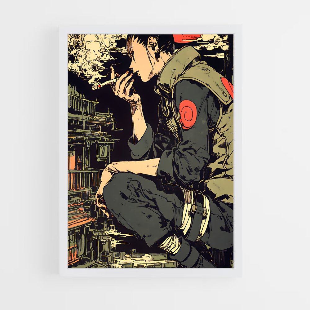 ap-shikamaru nara-3 cadre Blanc
