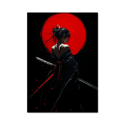 Poster Sombre Guerrière