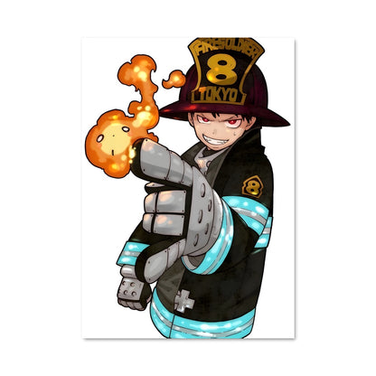 Poster Flamme et Courage