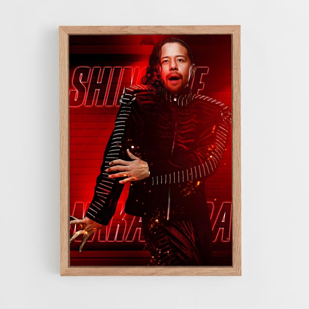 ap-shinsuke nakamura-4 cadre Bois clair