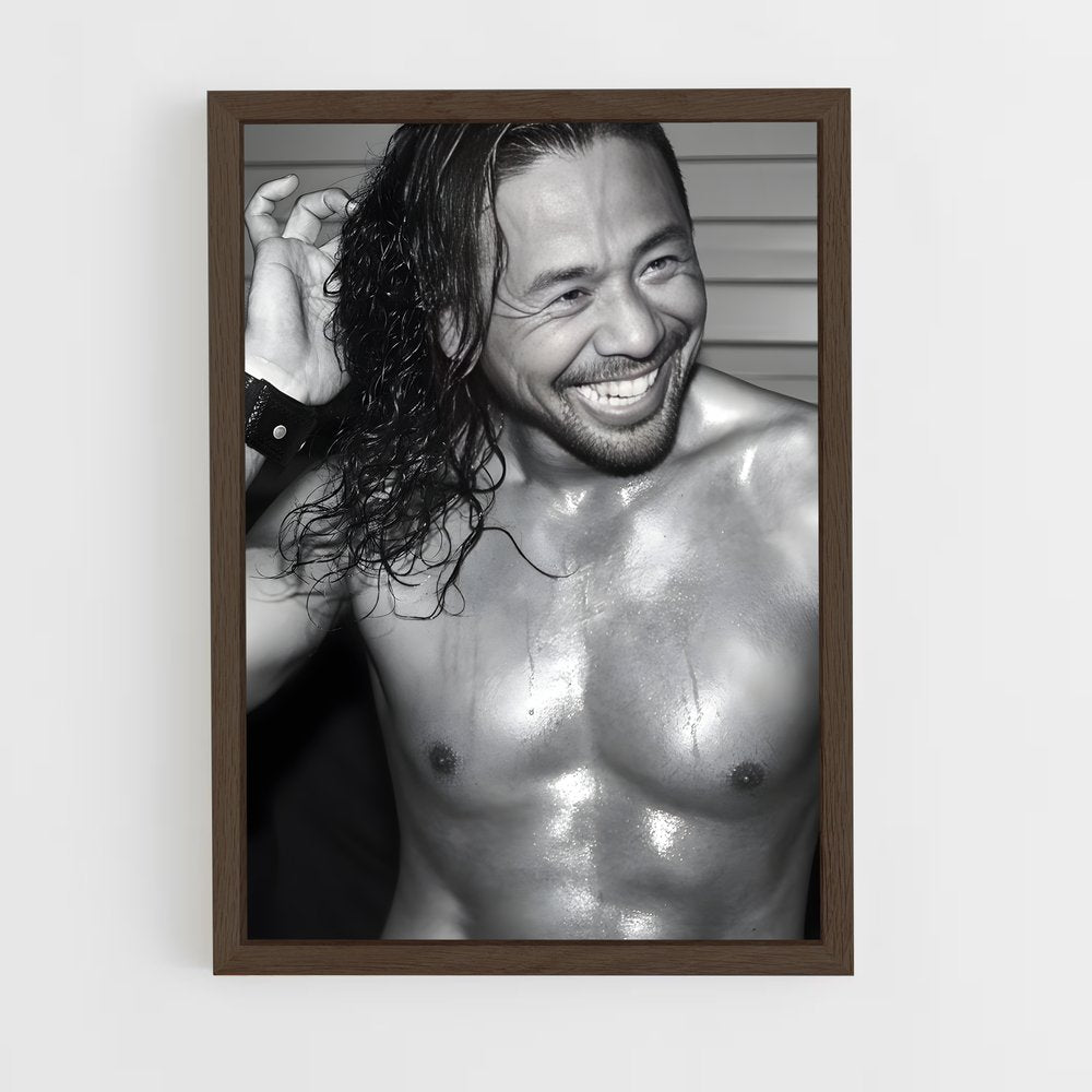 ap-shinsuke nakamura-5 cadre Bois foncé