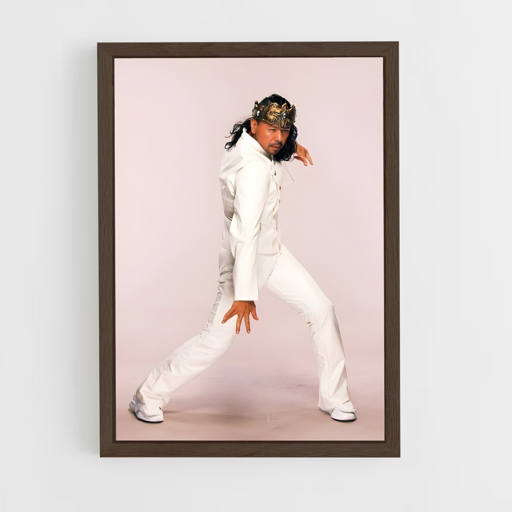 ap-shinsuke nakamura-6 cadre Bois foncé