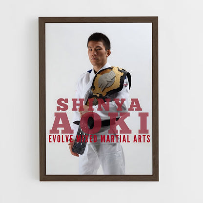 ap-shinya aoki-2 cadre Bois foncé