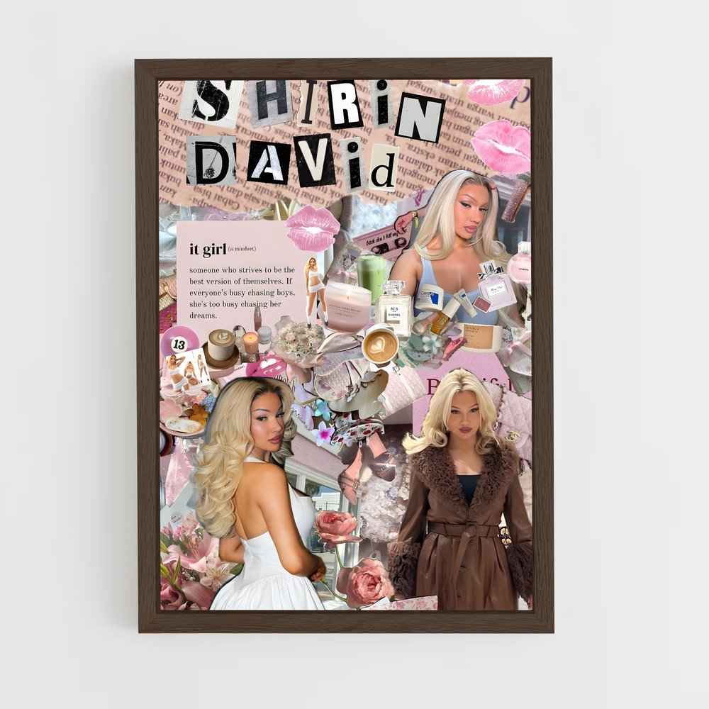 ap-shirin david-2 cadre Bois foncé