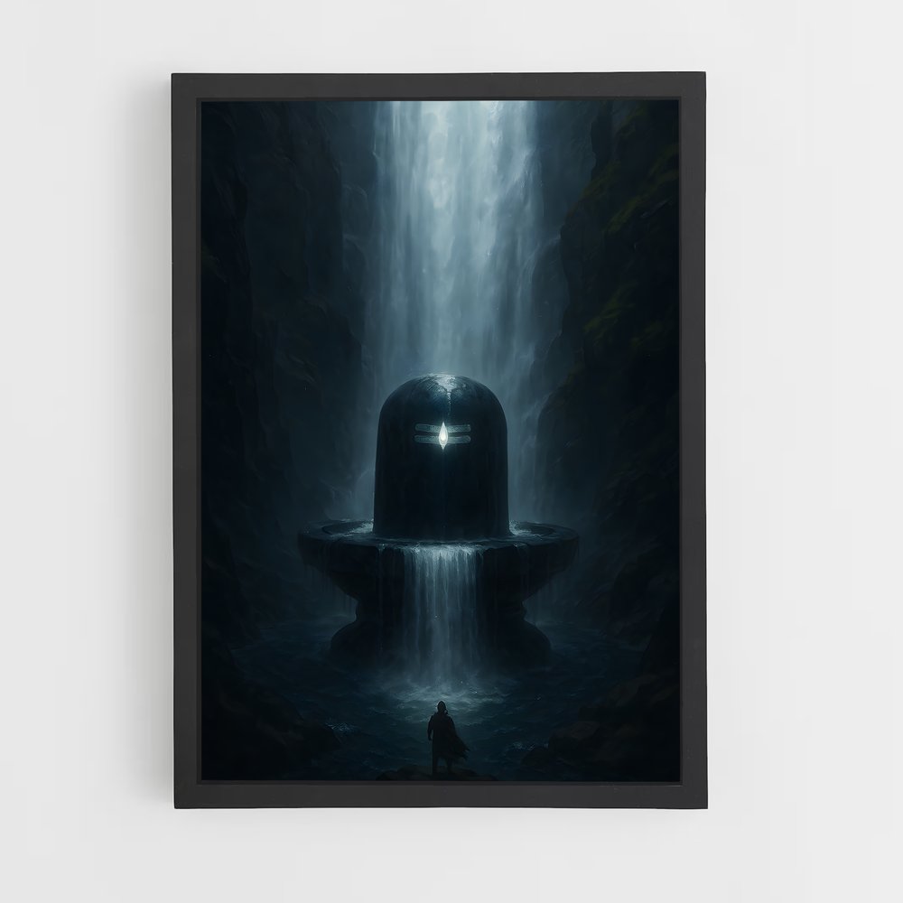 ap-shiva lingam-2 cadre Noir