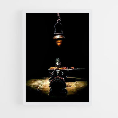 ap-shiva lingam-9 cadre Blanc