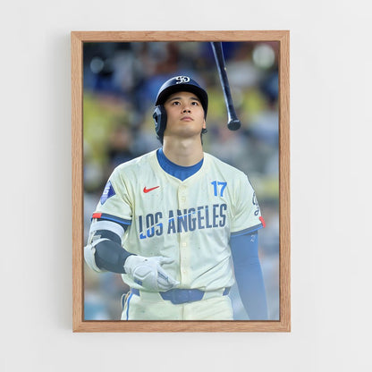 ap-shohei ohtani-1 cadre Bois clair
