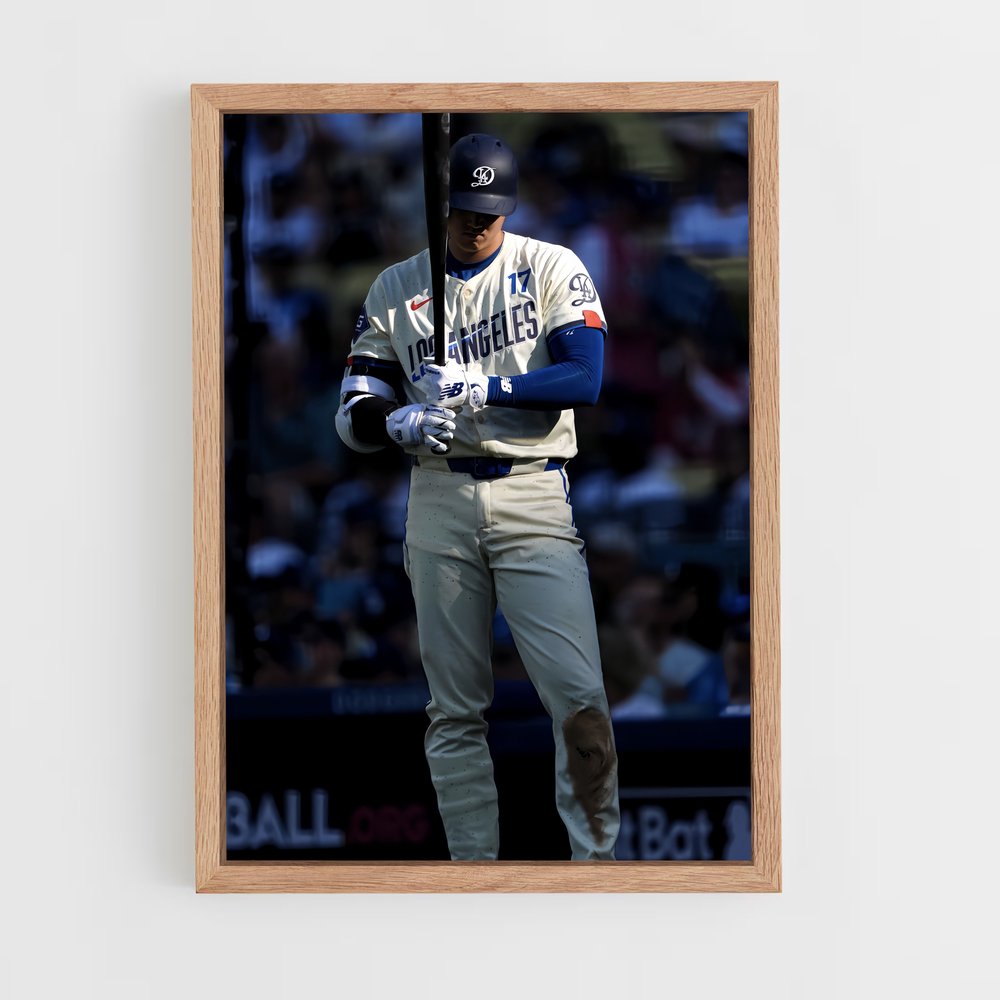 ap-shohei ohtani-11 cadre Bois clair