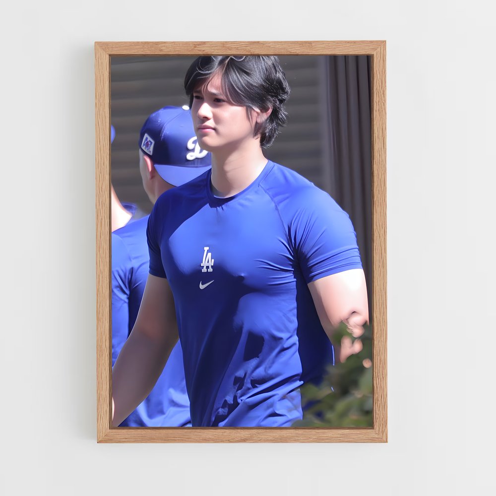 ap-shohei ohtani-2 cadre Bois clair