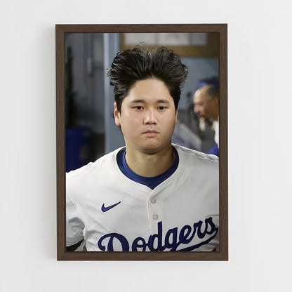 ap-shohei ohtani-5 cadre Bois foncé