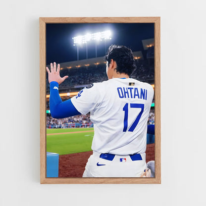 ap-shohei ohtani-8 cadre Bois clair