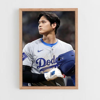 ap-shohei ohtani-9 cadre Bois clair