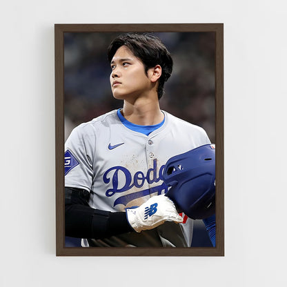 ap-shohei ohtani-9 cadre Bois foncé