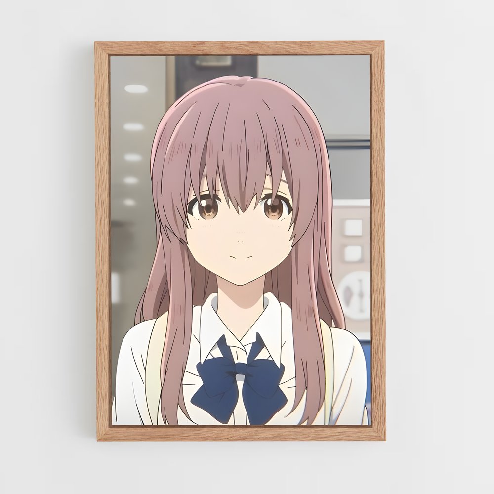 ap-shoko nishimiya-1 cadre Bois clair