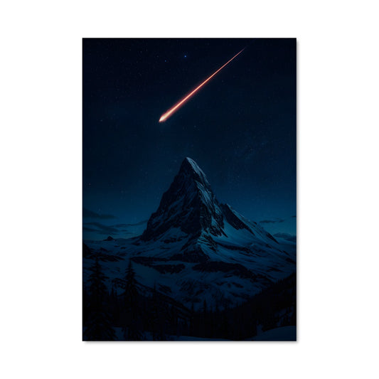 Poster Étoile Filante des Rocheuses