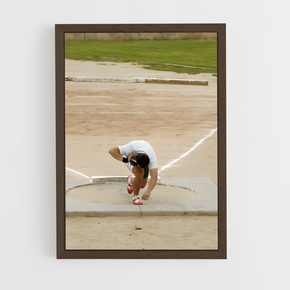 ap-shot put-1 cadre Bois foncé