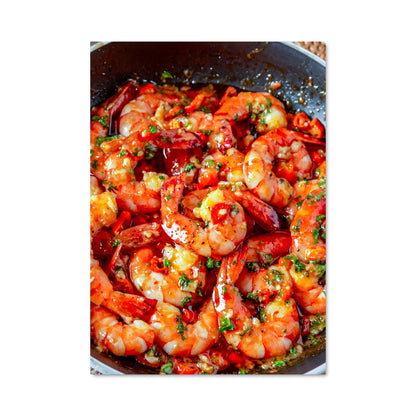 Poster Crevettes à l'Ail