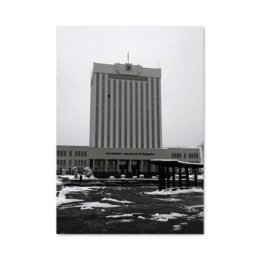 Poster Hôtel Noir et Blanc