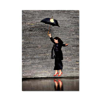 Poster Ombre et Parapluie
