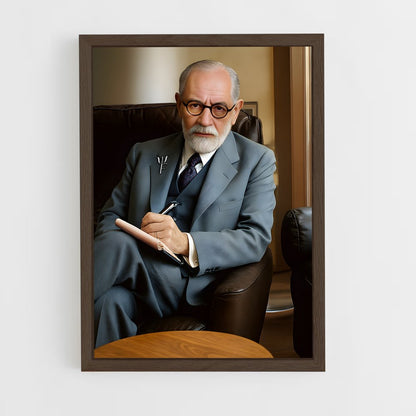 ap-sigmund freud-1 cadre Bois foncé